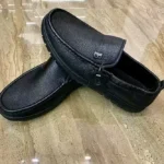 Mocassin homme cuir souple noir Dolcino porté – style classique