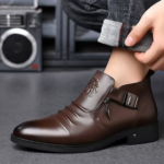 Bottine homme en cuir marron élégante Dolcino