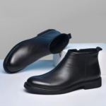 Bottines homme cuir noir élégantes Dolcino