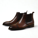 Bottines Chelsea homme en cuir marron élégantes et raffinées Dolcino