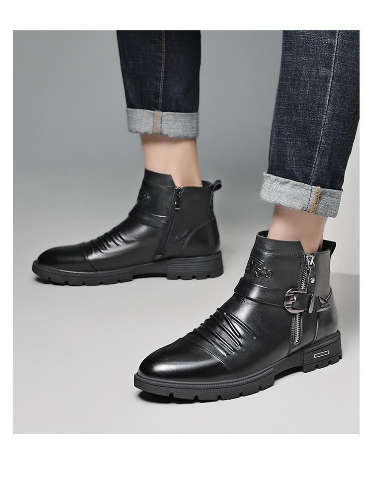 Chaussures montantes homme semelle antidérapante