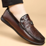 Chaussure homme cuir marron élégante et confortable