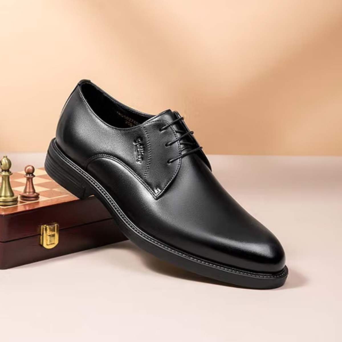 chaussures-derby-homme-cuir-noir-style-classique Derby homme cuir noir style classique et raffiné Dolcino