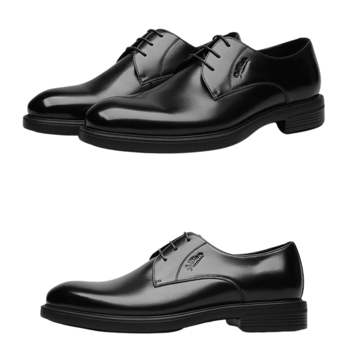chaussures-derby-homme-cuir-noir-vue-dessus Chaussures Derby homme cuir noir vue de dessus – Dolcino