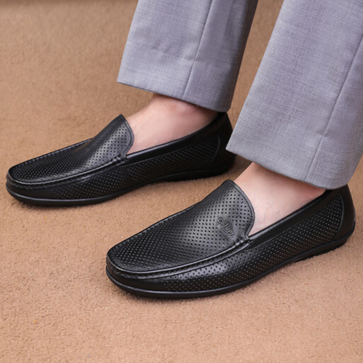 chaussures-homme-cuir-noir-mocassin-dolcino Chaussures homme cuir noir mocassin Dolcino – style raffiné