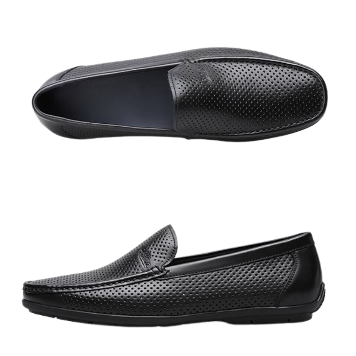 mocassin-cuir-noir-homme-vue-laterale-dolcino Vue latérale mocassin cuir noir homme Dolcino