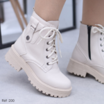 Bottines élégantes en cuir beige pour femme Dolcino