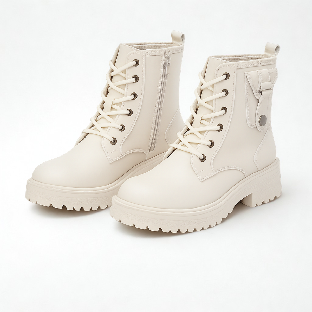 Bottines femme cuir beige Dolcino élégantes et confortables