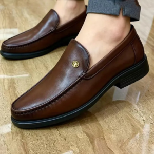 Mocassin homme marron en cuir style classique Dolcino