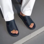 sandales homme cuir bleu portées style été