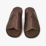 sandales cuir homme marron vue profil élégante