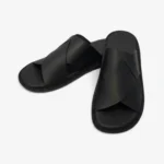 sandales homme cuir noir design croisé confortable