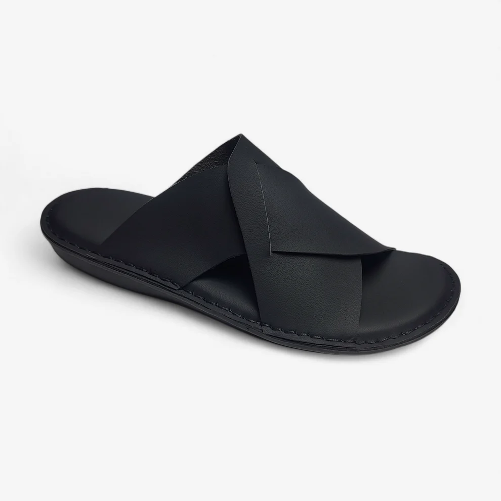sandales cuir homme noir élégantes et modernes